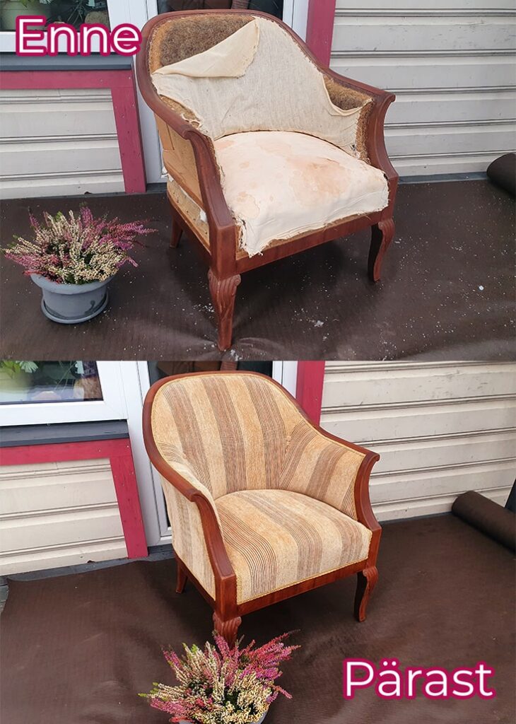 Juugend tugitool uue kangaga.