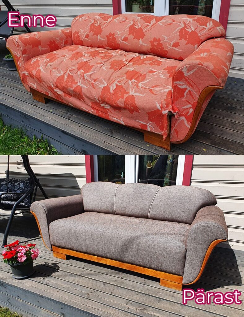 Tigudiivani täielik restaureerimine.